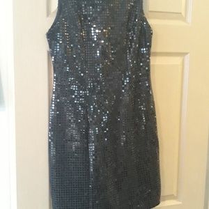 Black Sequin Dress Sz 8